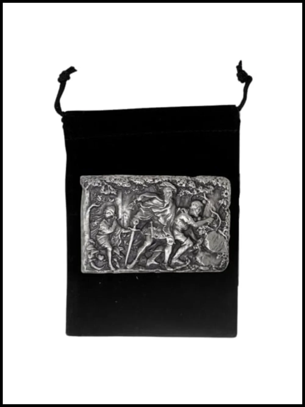 Medieval Pewter Belt Buckle for Men Women Handcrafted USA Fits Standard Belt